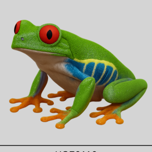 Green frog sticker