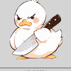 Duck with a knife